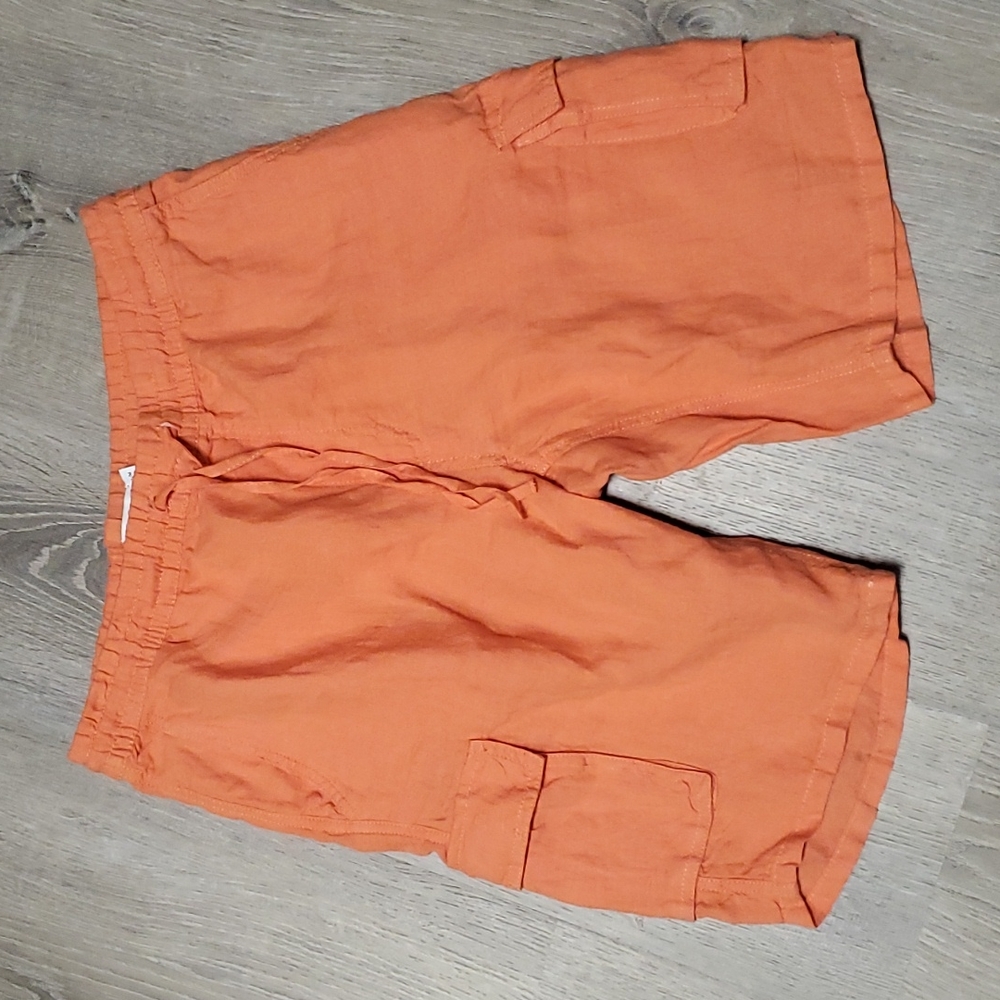 Onia orange linen cargo short men size M